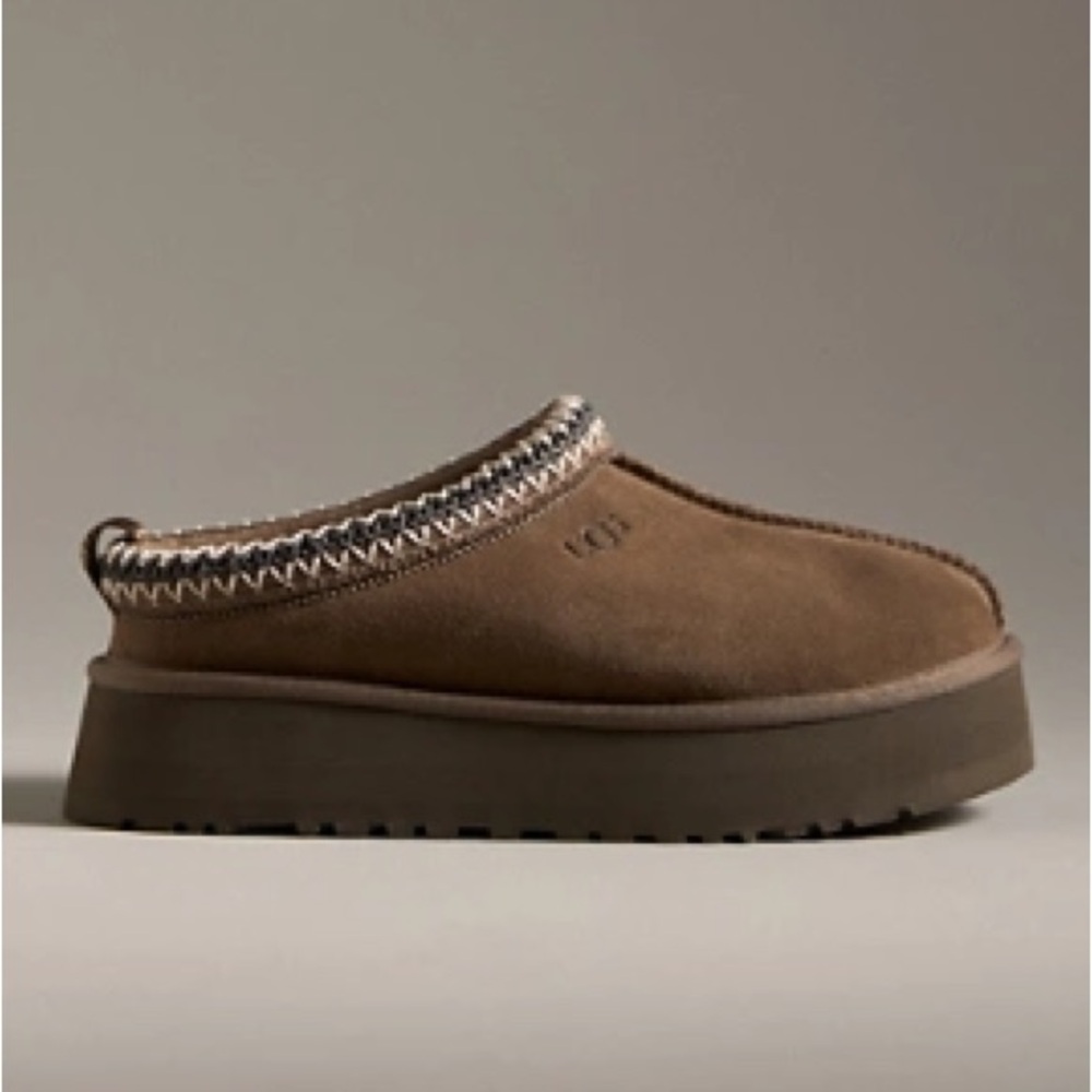 Ugg Tazz Platform Slipper - hickory. Like new condition!